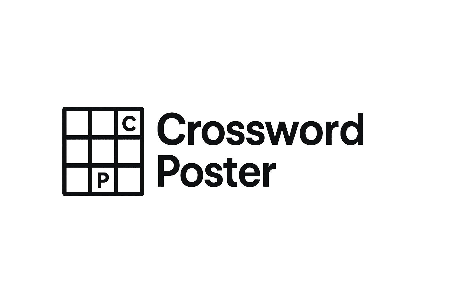 Crossword Poster Logo